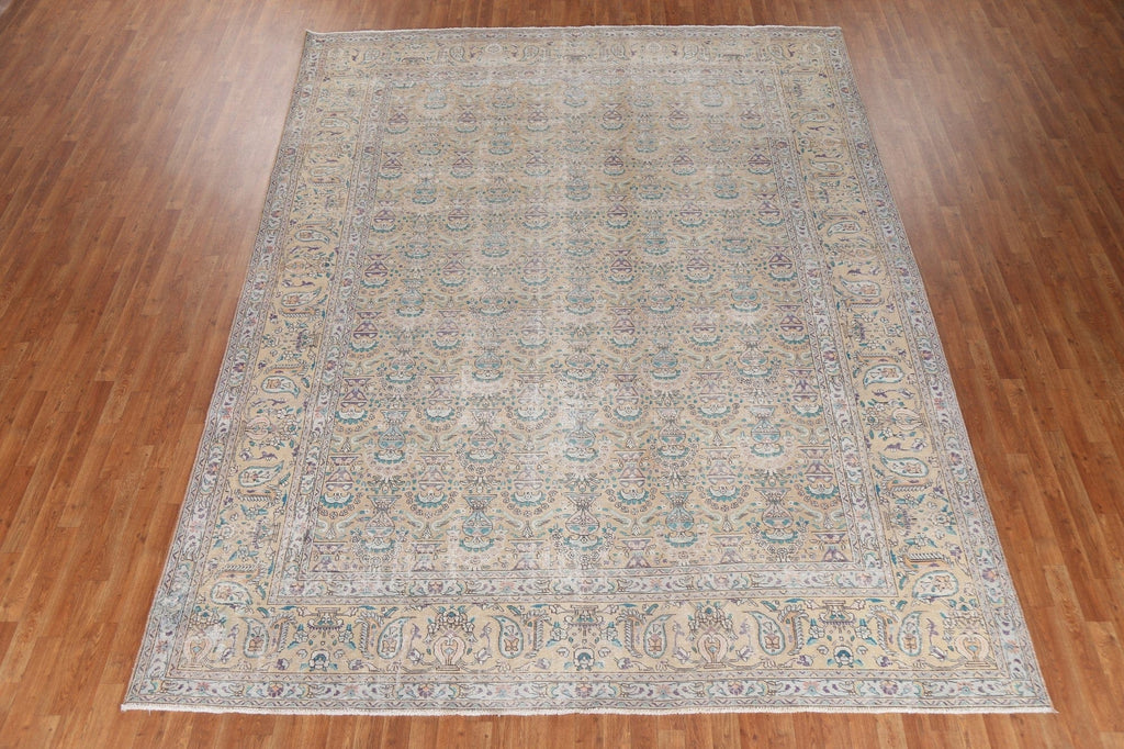 Geometric Tabriz Persian Area Rug 9x13