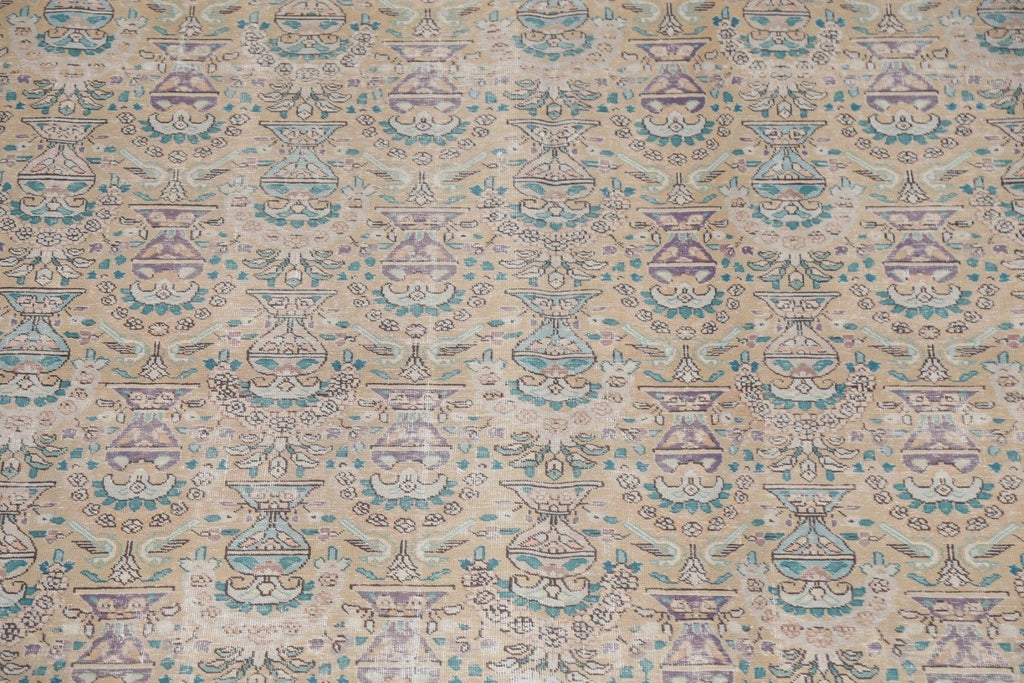 Geometric Tabriz Persian Area Rug 9x13