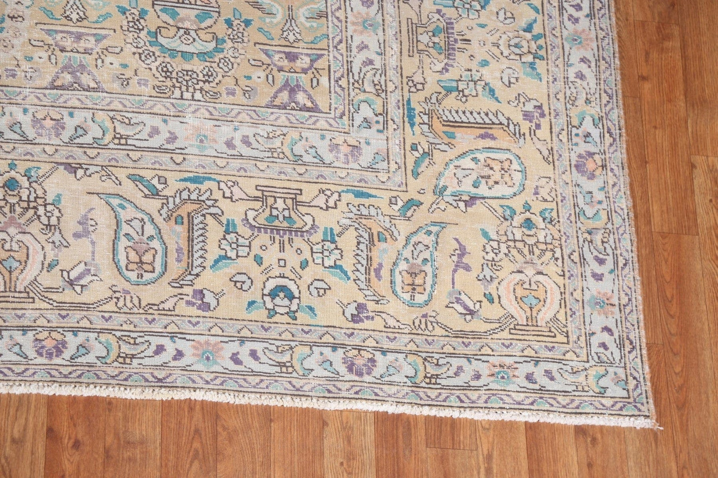 Geometric Tabriz Persian Area Rug 9x13