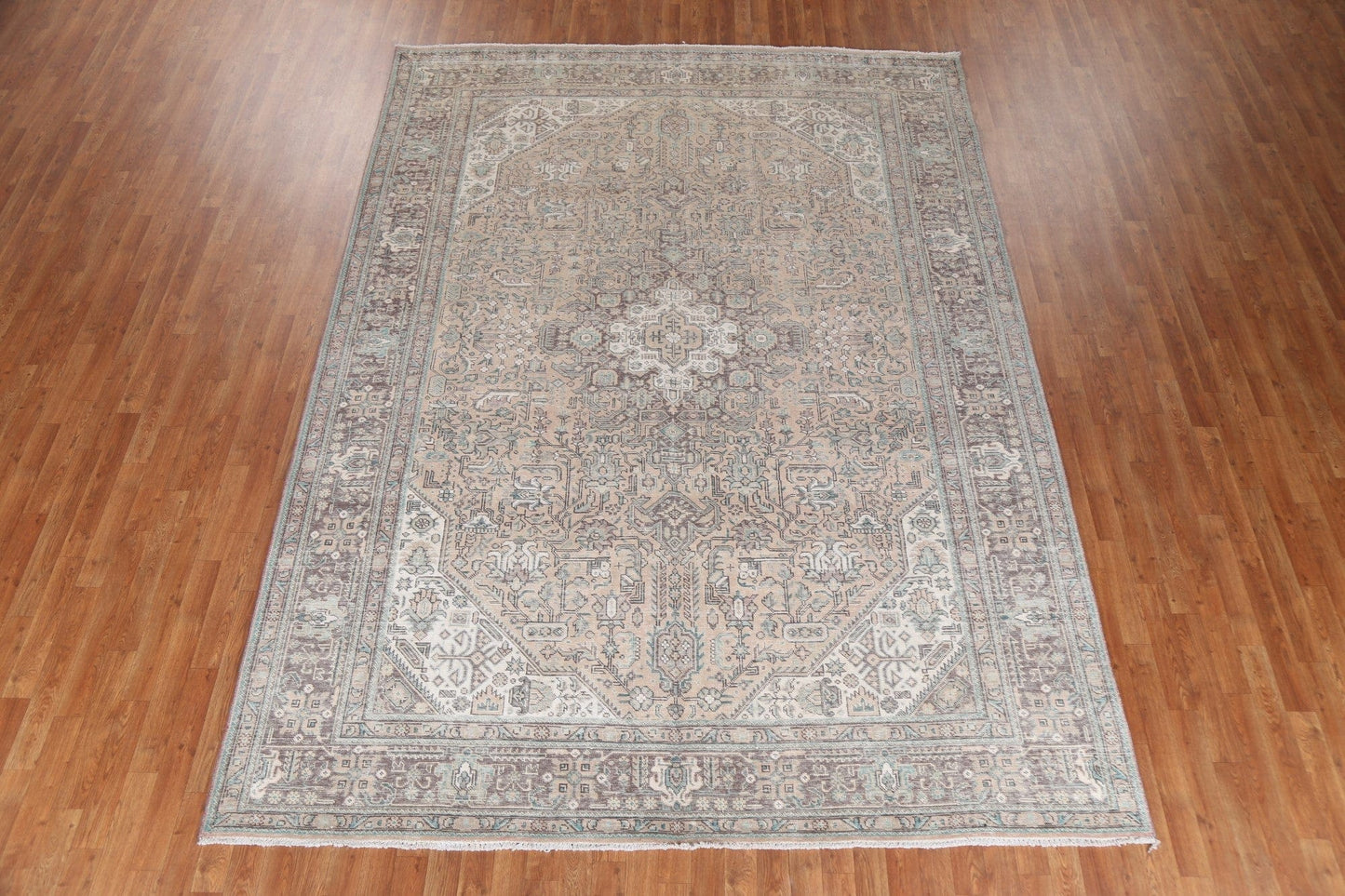 Geometric Handmade Tabriz Persian Area Rug 8x11