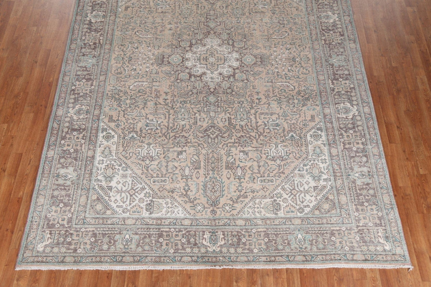 Geometric Handmade Tabriz Persian Area Rug 8x11