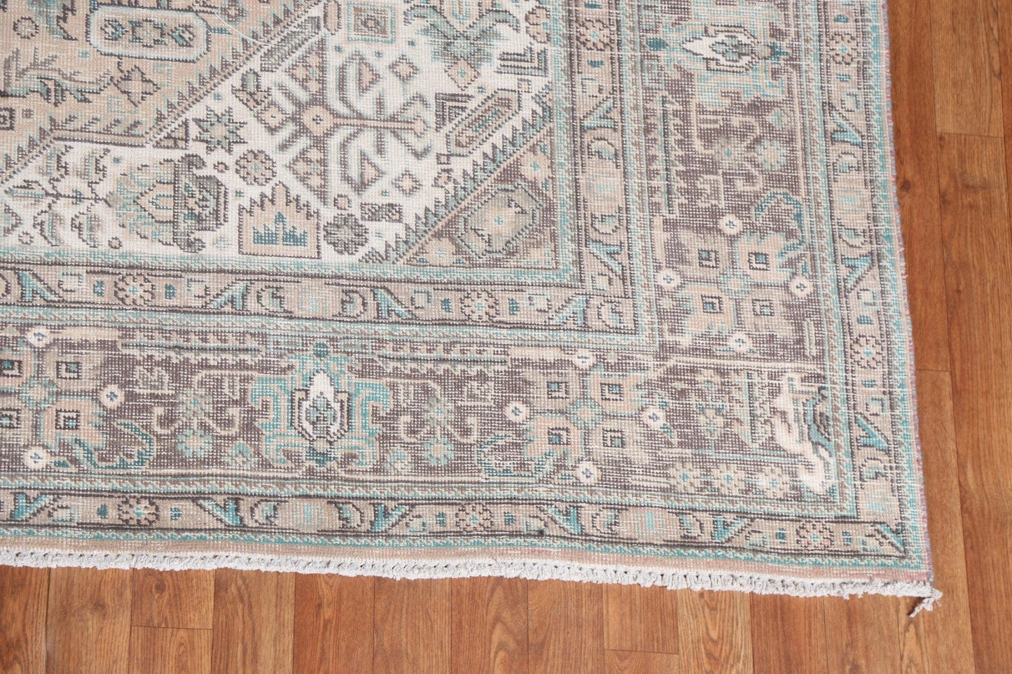 Geometric Handmade Tabriz Persian Area Rug 8x11