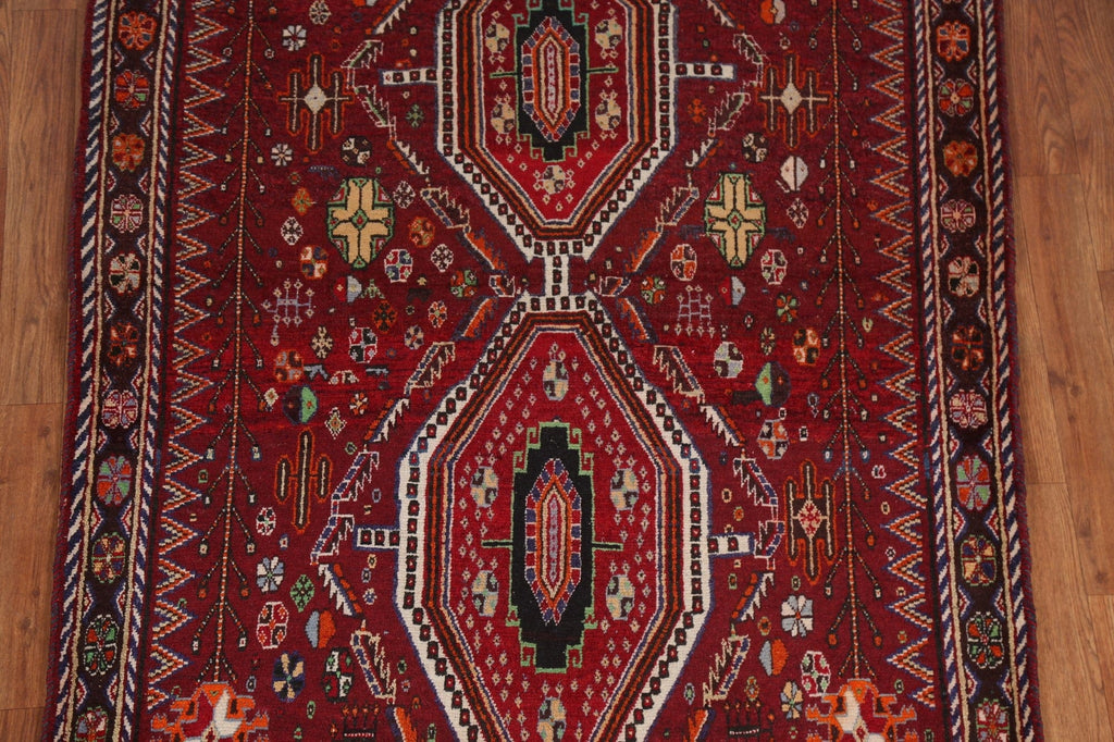 Geometric Shiraz Kashkoli Persian Area Rug 4x5