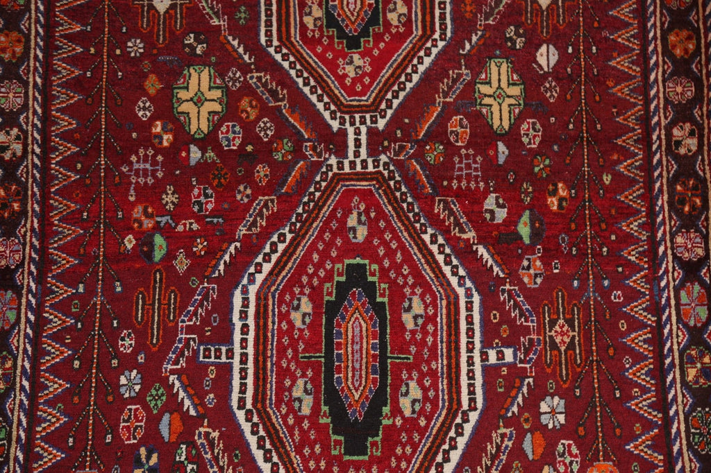 Geometric Shiraz Kashkoli Persian Area Rug 4x5