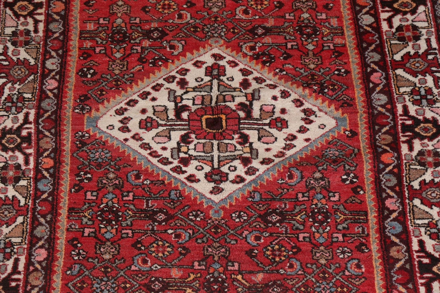 Vintage Tribal Hamedan Persian Area Rug 5x7