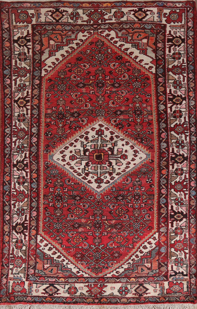 Vintage Tribal Hamedan Persian Area Rug 5x7