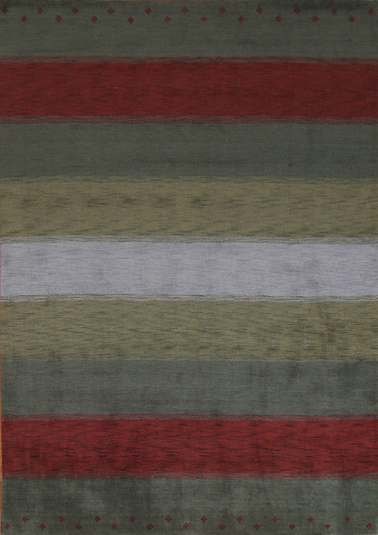 Striped Gabbeh Oriental Area Rug 8x10