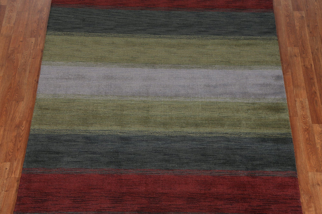 Striped Gabbeh Oriental Area Rug 6x8