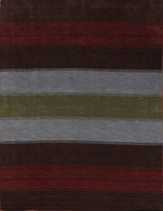 Striped Gabbeh Oriental Area Rug 8x10