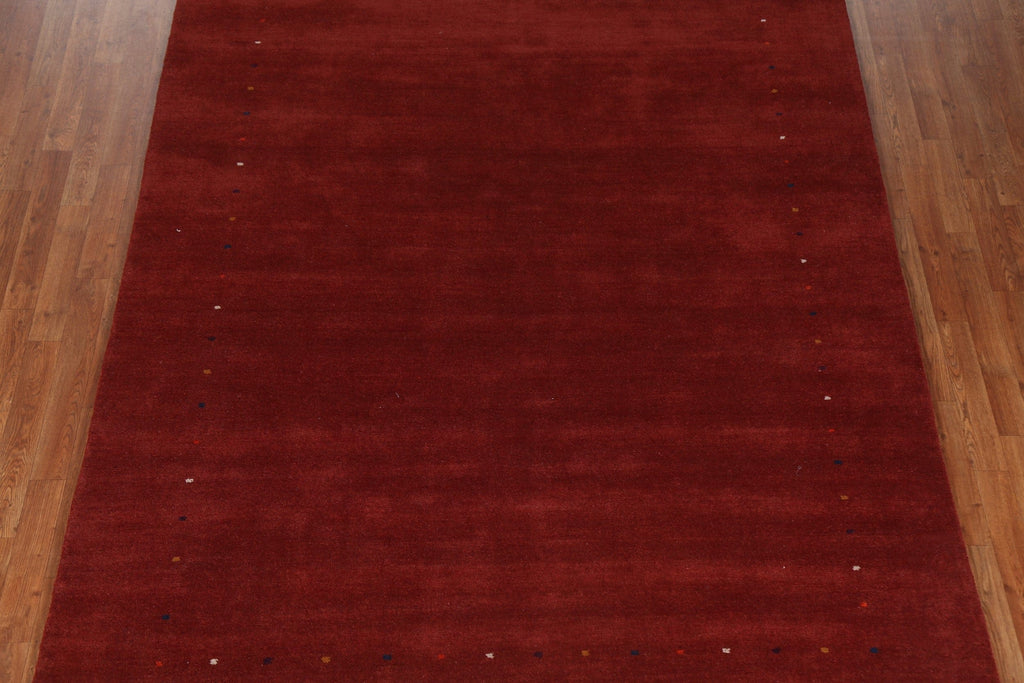 Red Gabbeh Oriental Area Rug 7x10