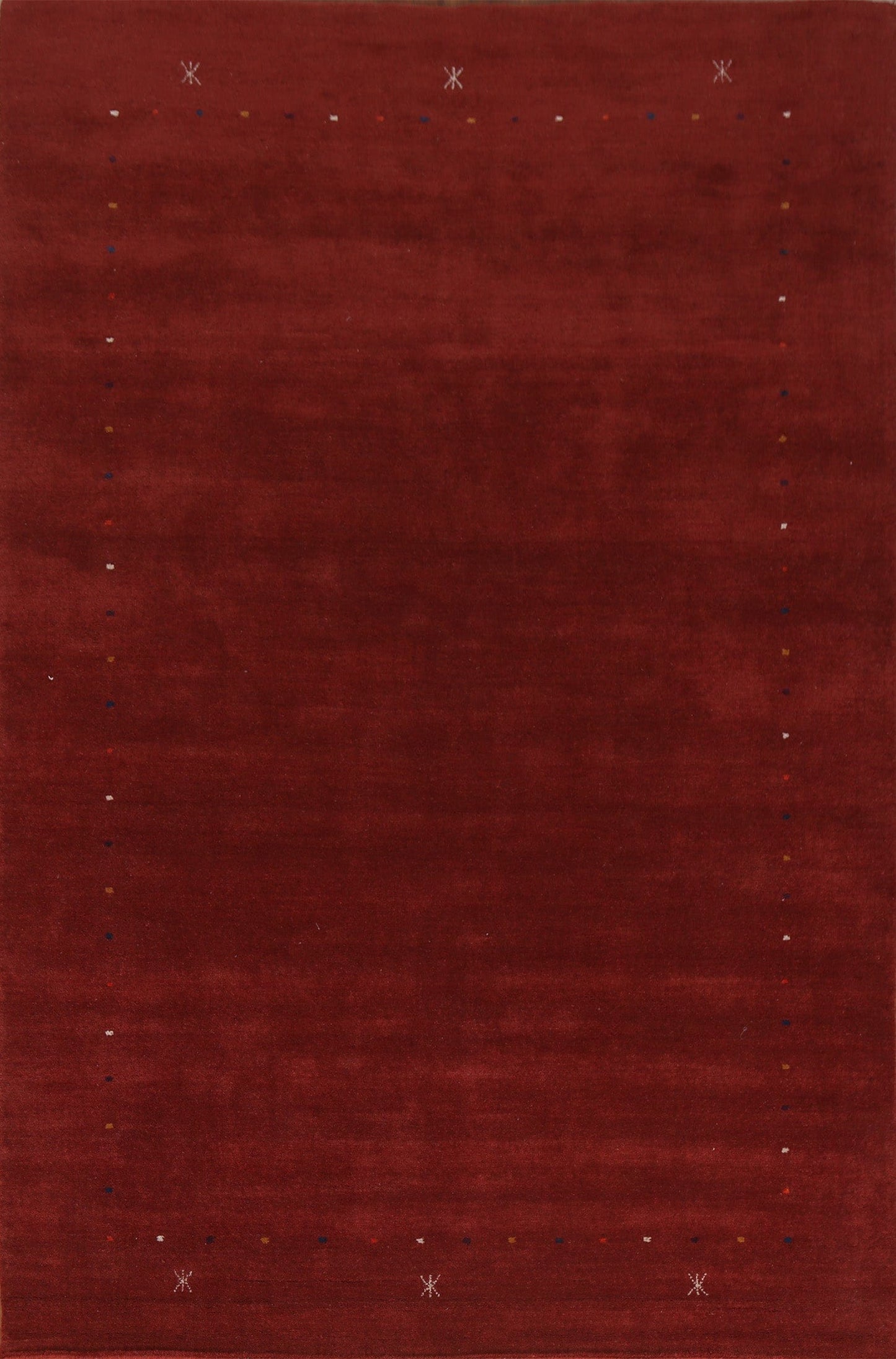 Red Gabbeh Oriental Area Rug 7x10