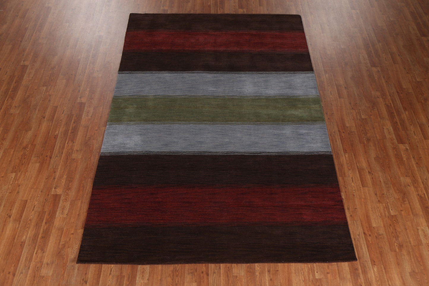 Striped Gabbeh Oriental Area Rug 7x10