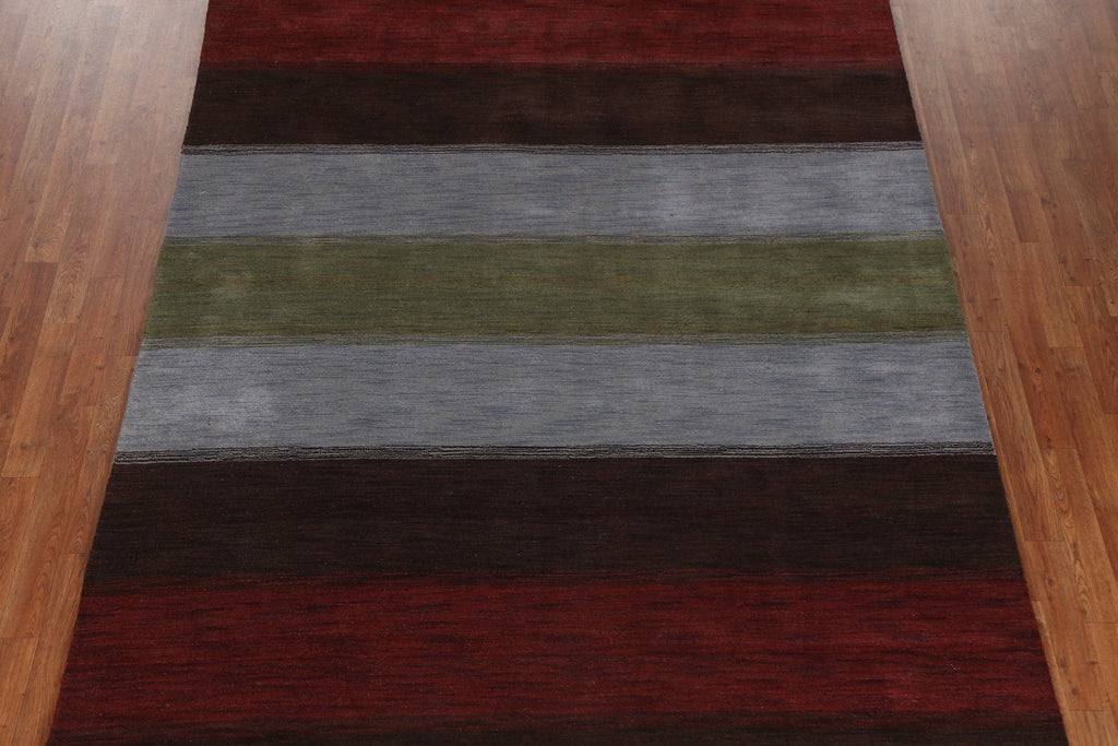 Striped Gabbeh Oriental Area Rug 7x10