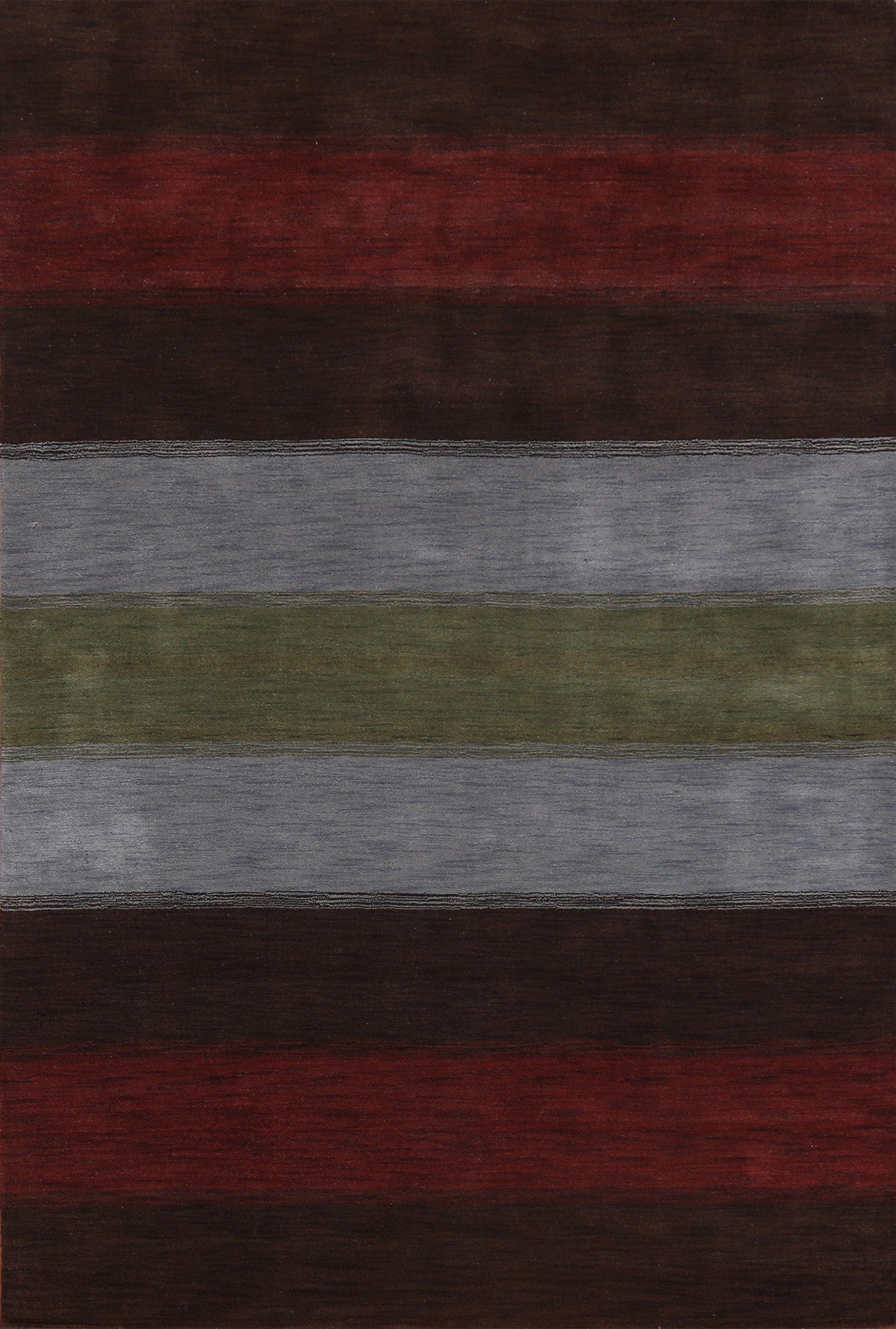 Striped Gabbeh Oriental Area Rug 7x10