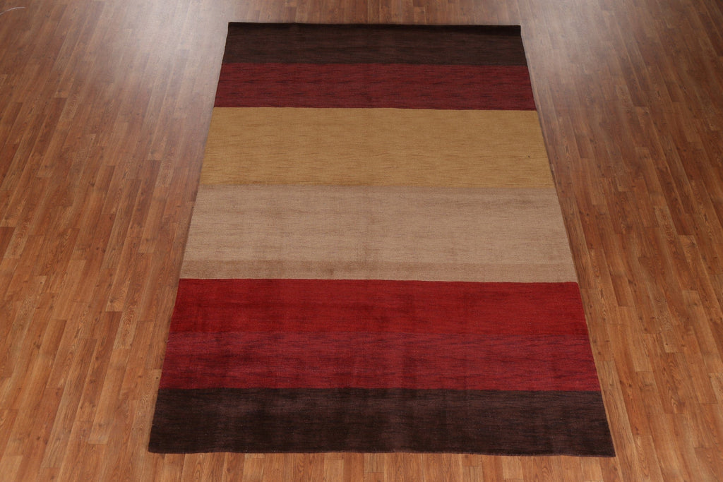 Contemporary Gabbeh Oriental Area Rug 7x10