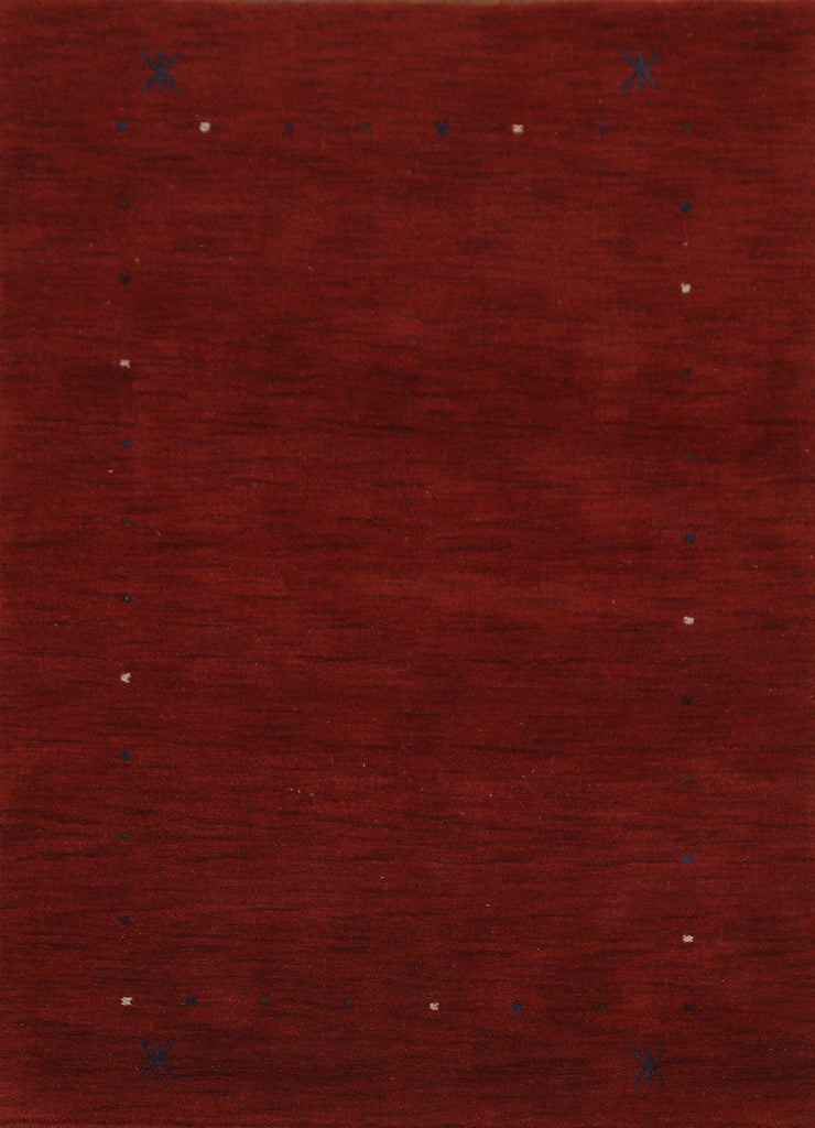 Red Wool Gabbeh Oriental Area Rug 4x6