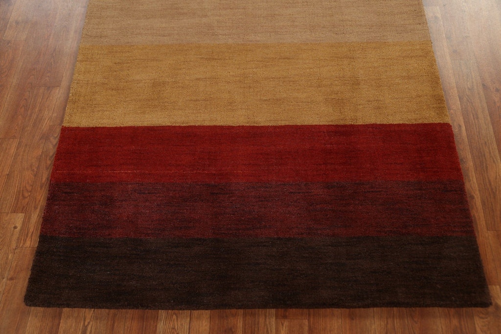 Contemporary Gabbeh Oriental Area Rug 4x6