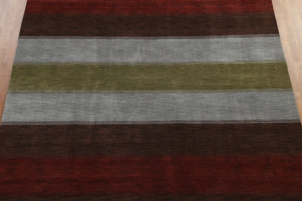 Striped Gabbeh Oriental Area Rug 8x10