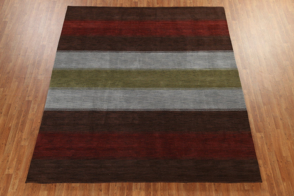 Striped Gabbeh Oriental Area Rug 8x10