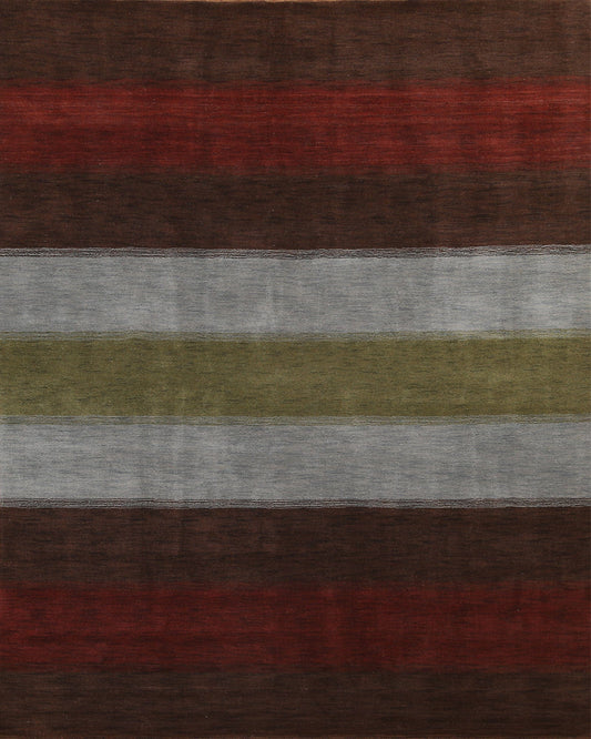 Striped Gabbeh Oriental Area Rug 8x10