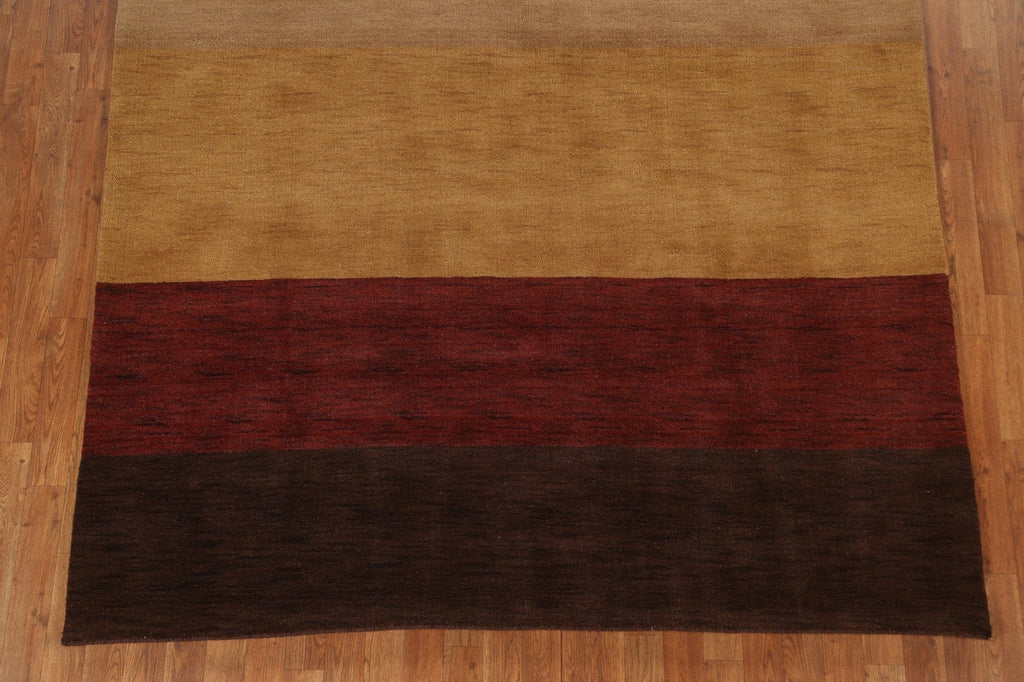 Contemporary Gabbeh Oriental Area Rug 6x10