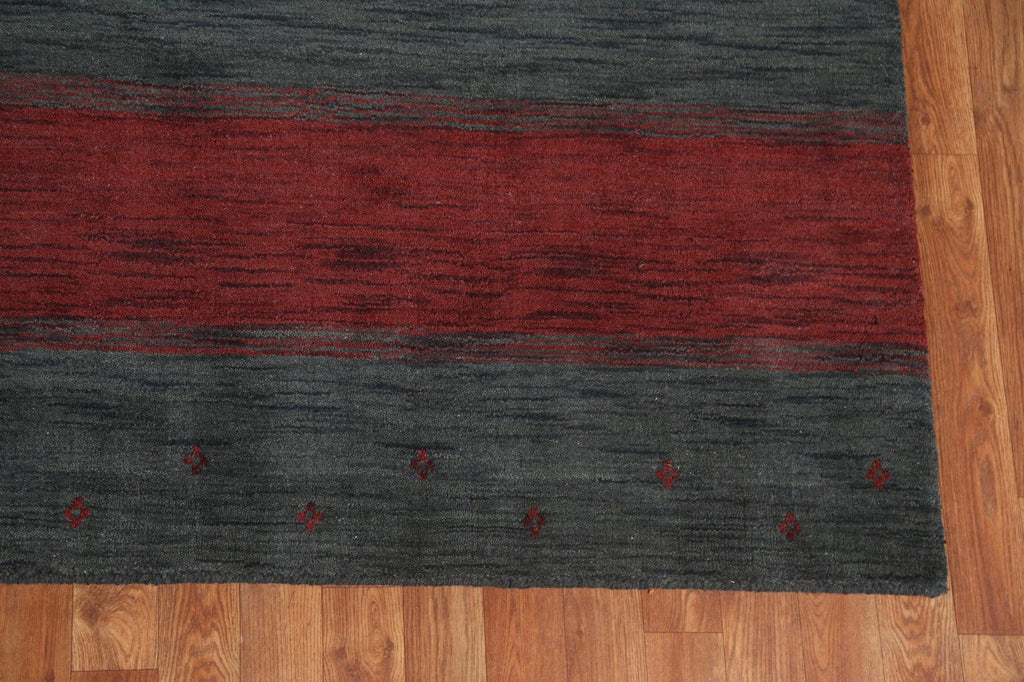 Striped Gabbeh Oriental Area Rug 6x8