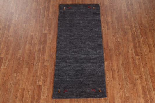 Handmade Gabbeh Oriental Wool Rug 3x6