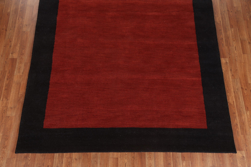 Hand-Knotted Wool Gabbeh Oriental Area Rug 7x10