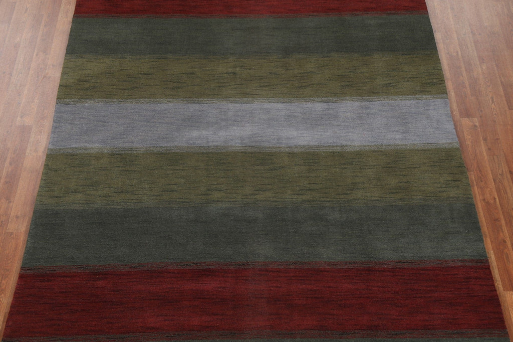 Striped Gabbeh Oriental Area Rug 7x10