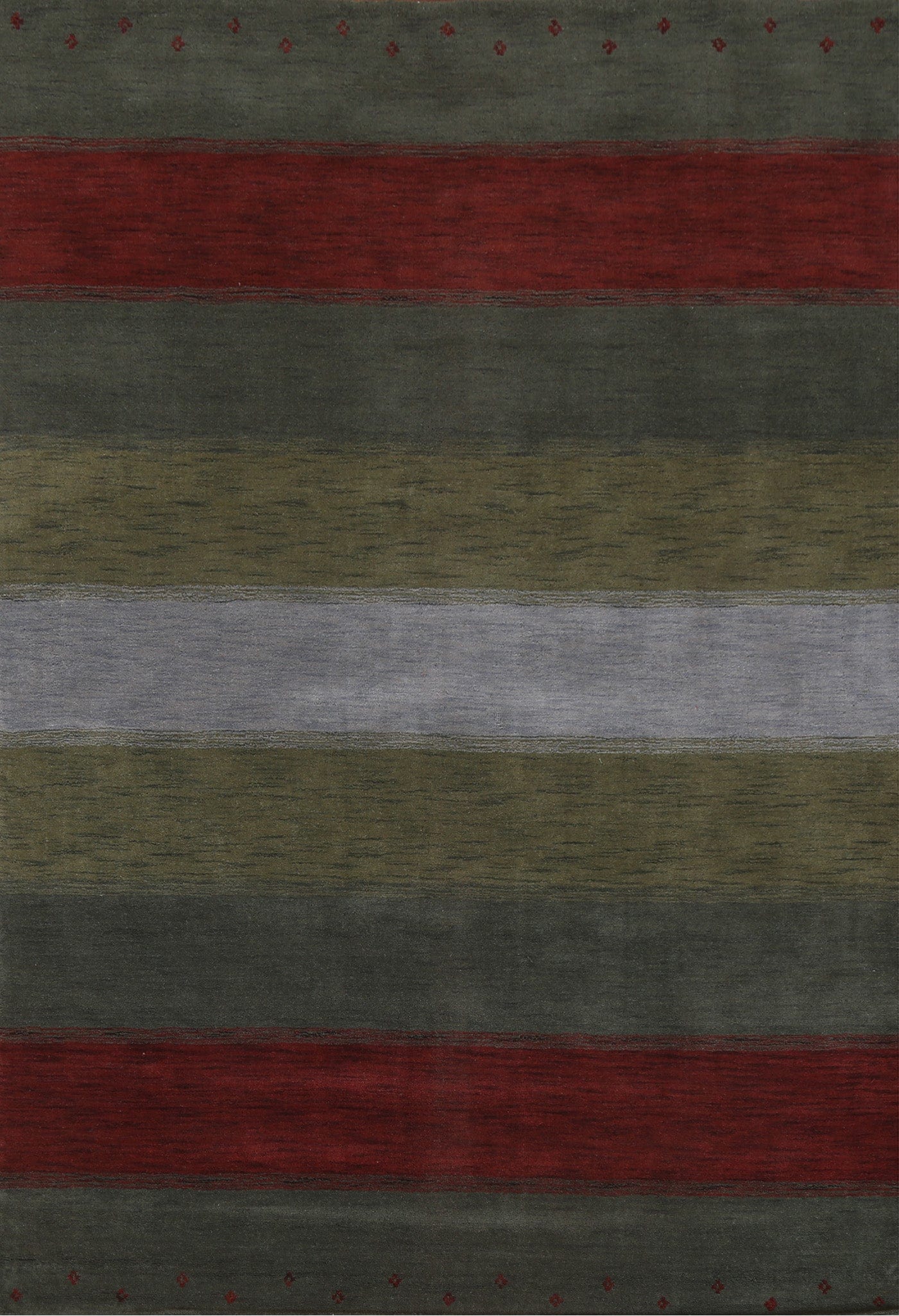 Striped Gabbeh Oriental Area Rug 7x10