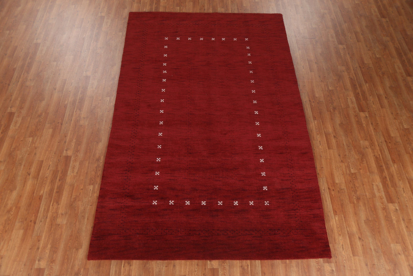 Red Gabbeh Oriental Area Rug 6x10