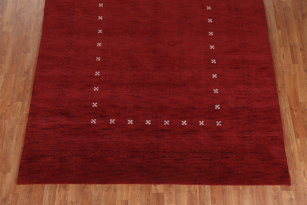 Red Gabbeh Oriental Area Rug 6x10