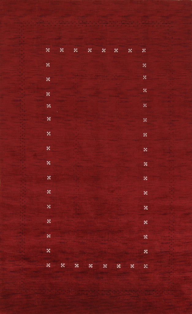 Red Gabbeh Oriental Area Rug 6x10