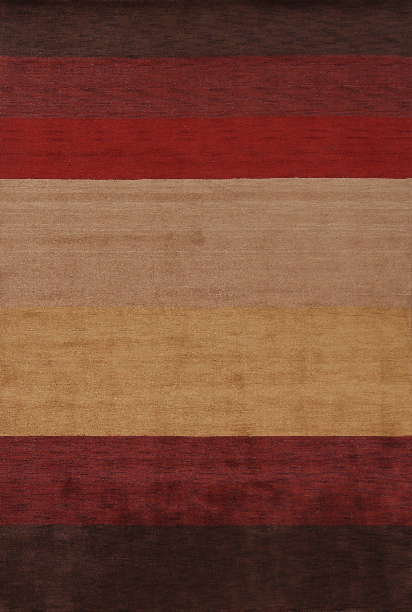 Striped Wool Gabbeh Oriental Area Rug 7x10