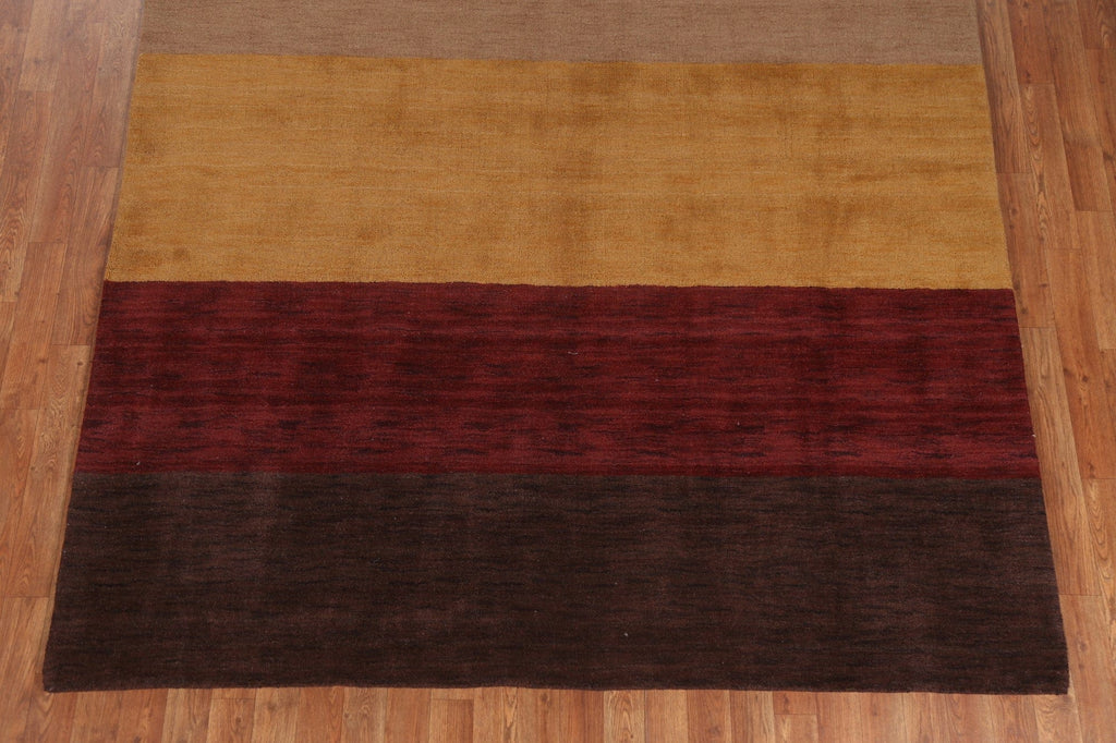 Striped Gabbeh Oriental Area Rug 7x10