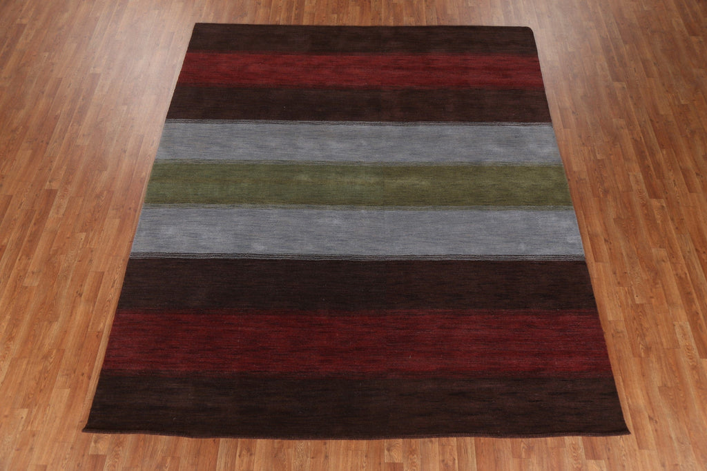 Striped Gabbeh Oriental Area Rug 8x10