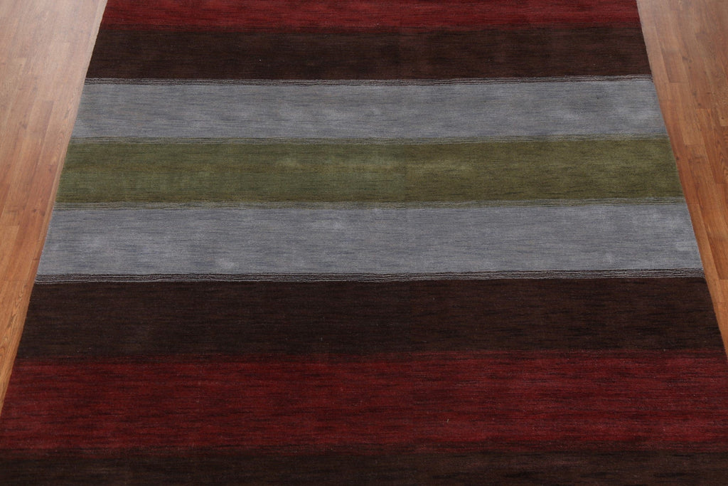 Striped Gabbeh Oriental Area Rug 8x10