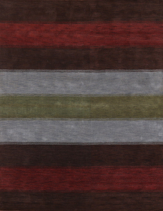 Striped Gabbeh Oriental Area Rug 8x10