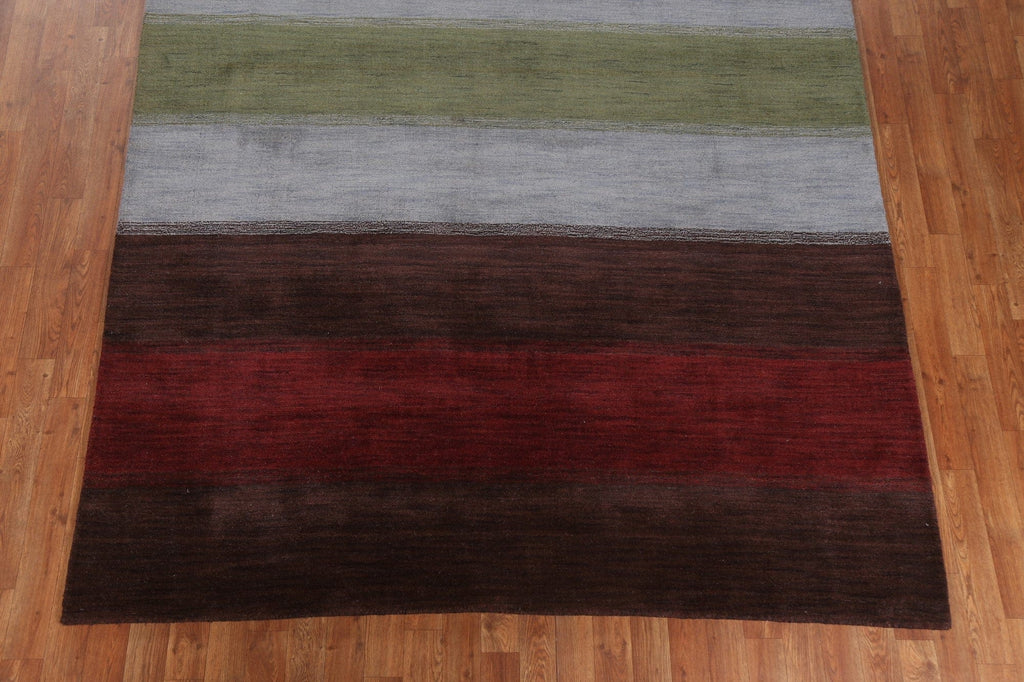 Striped Gabbeh Oriental Area Rug 7x10