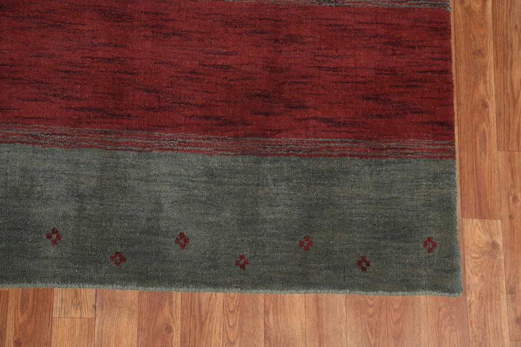 Striped Gabbeh Oriental Area Rug 7x10