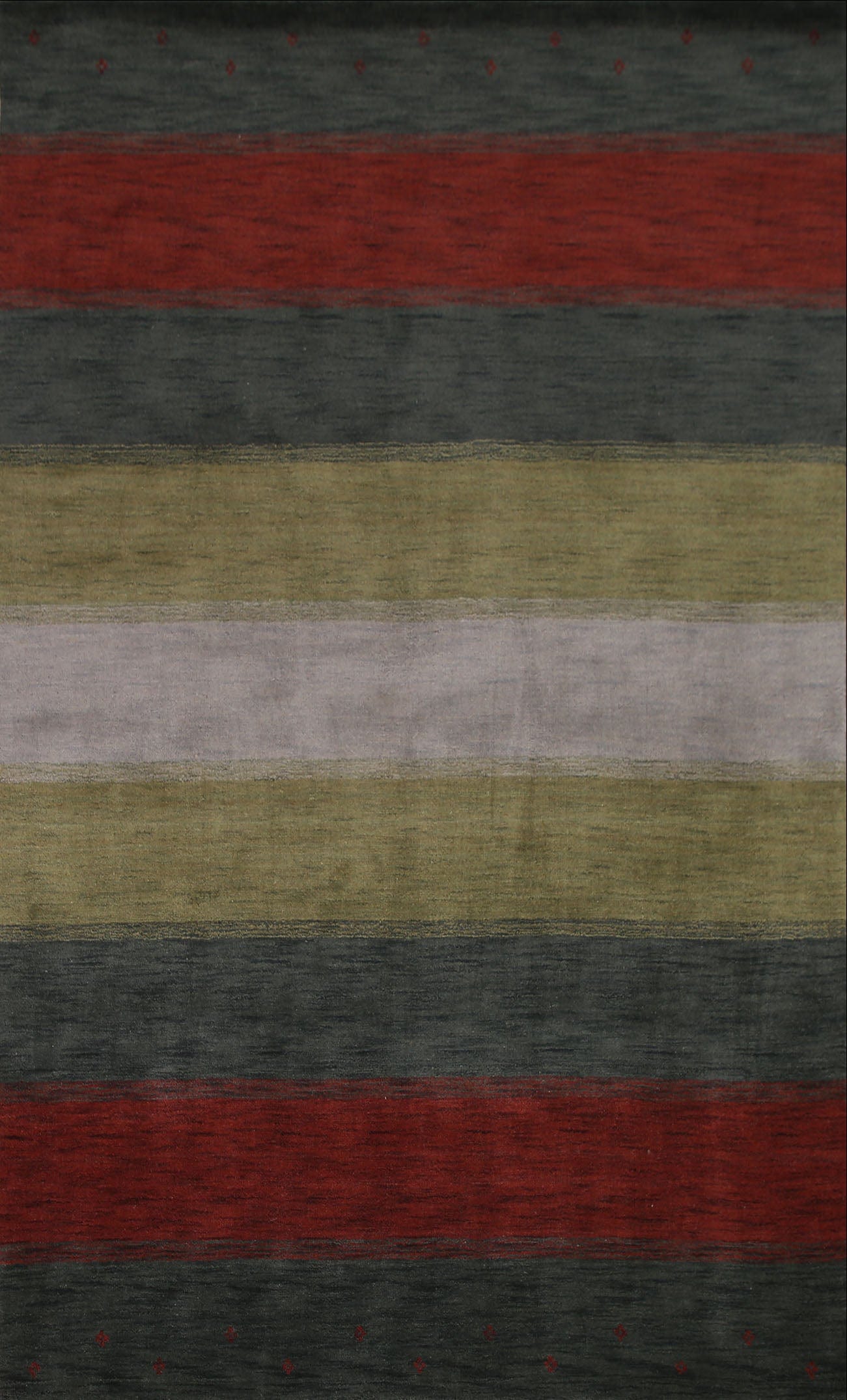 Striped Gabbeh Oriental Area Rug 7x10