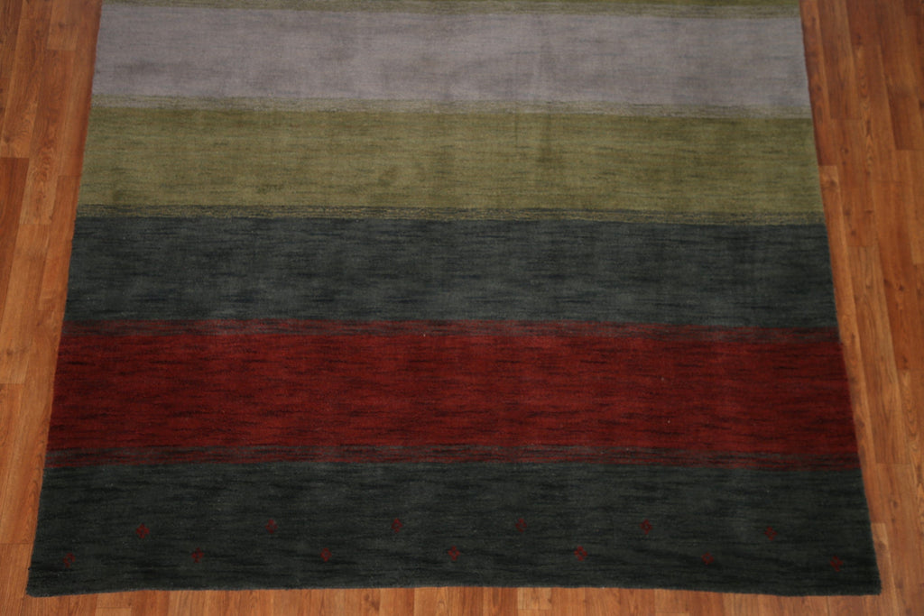 Striped Gabbeh Oriental Area Rug 7x10