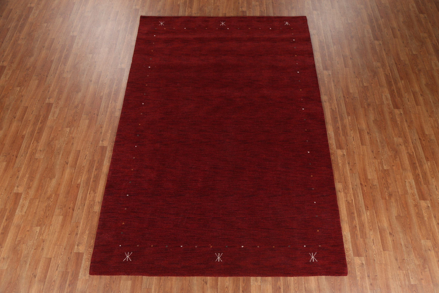 Red Wool Gabbeh Oriental Area Rug 7x10