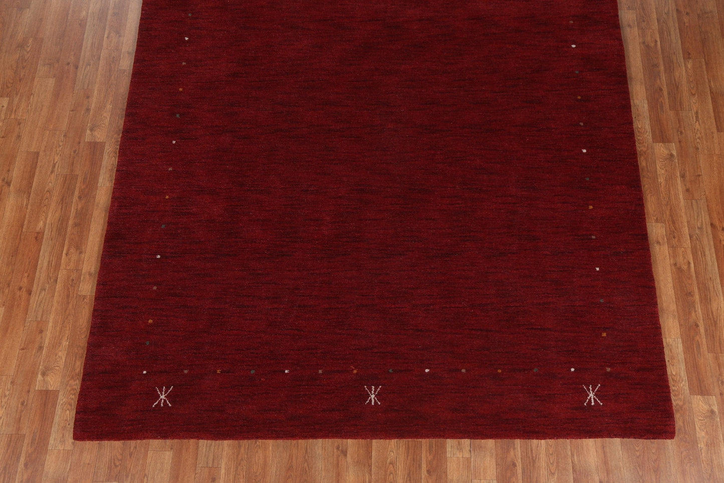 Red Wool Gabbeh Oriental Area Rug 7x10