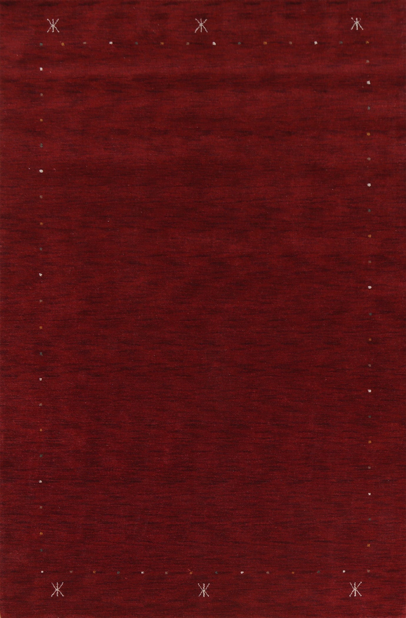 Red Wool Gabbeh Oriental Area Rug 7x10