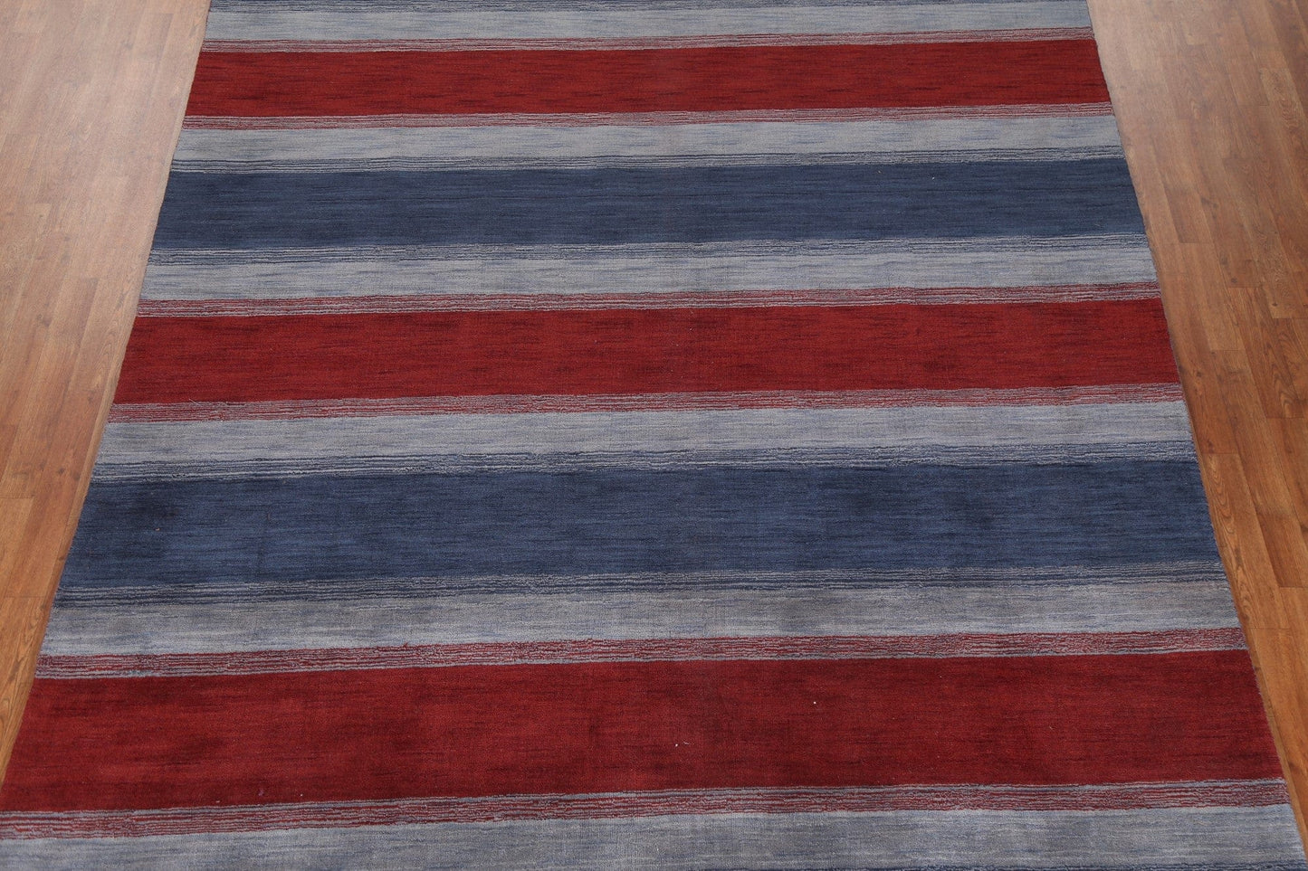 Striped Wool Gabbeh Oriental Area Rug 8x10