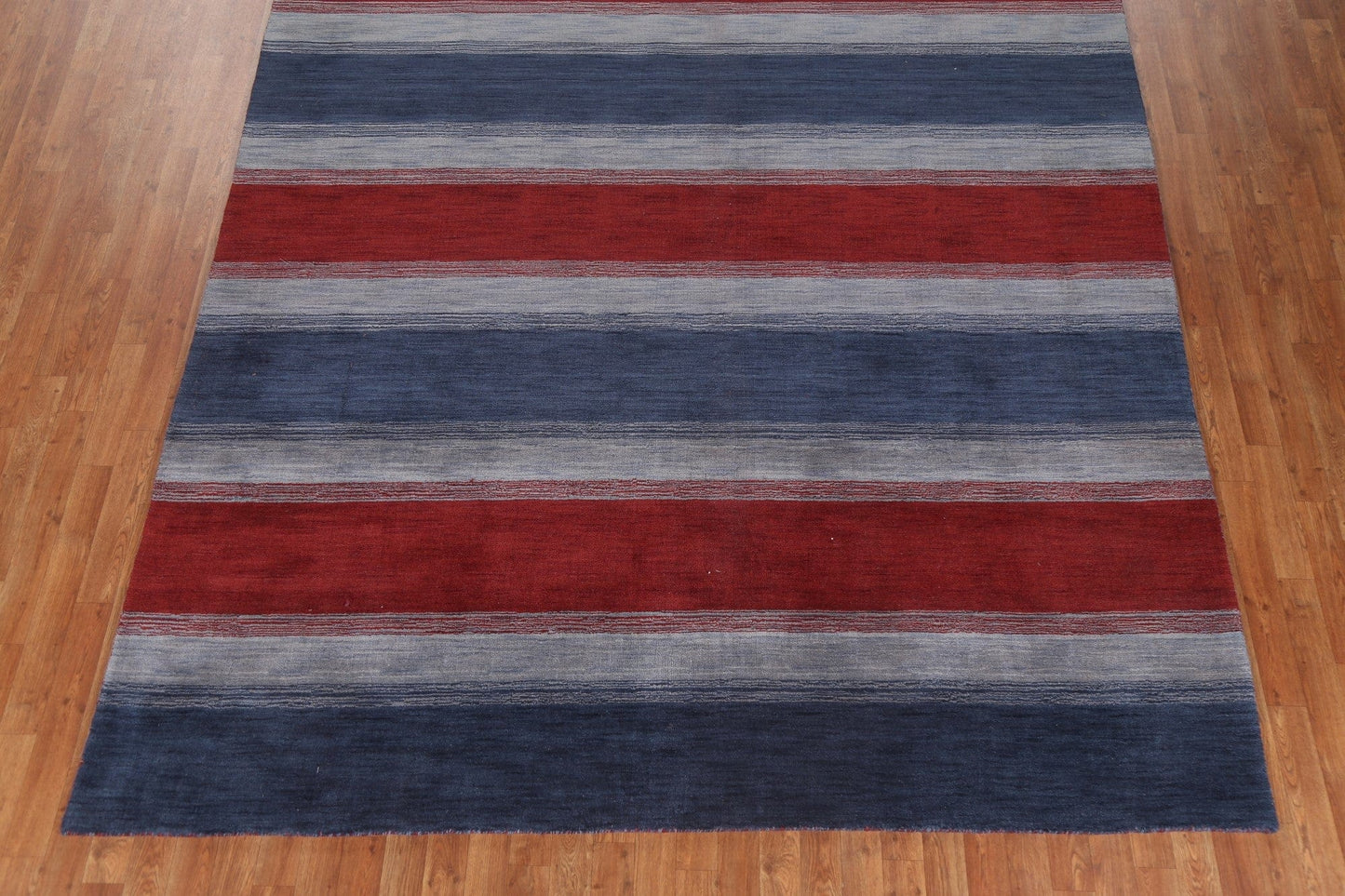 Striped Wool Gabbeh Oriental Area Rug 8x10