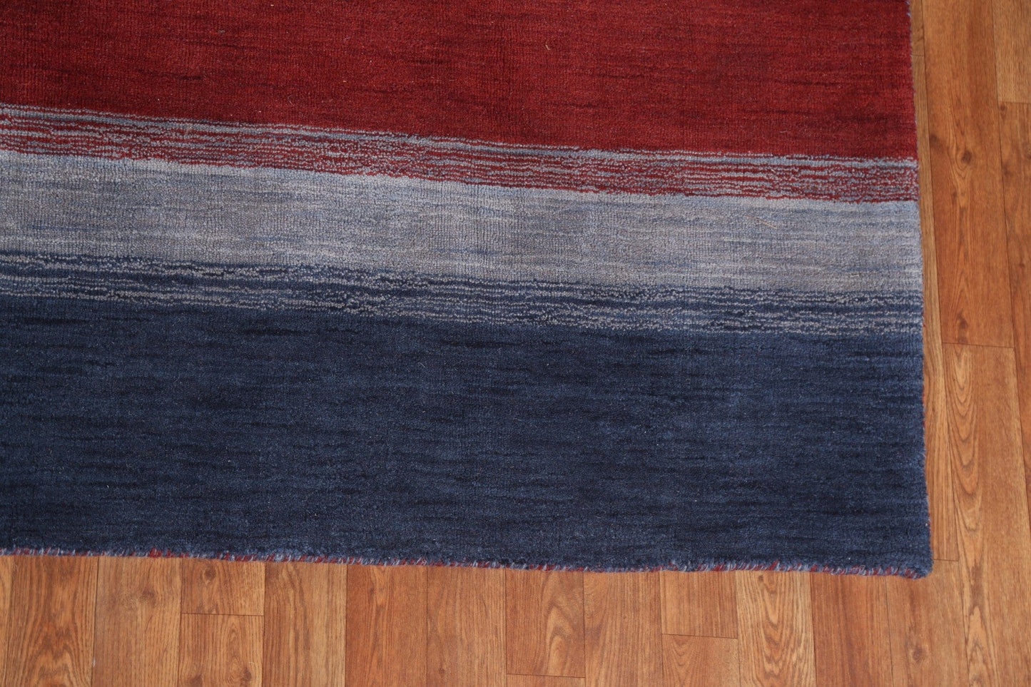 Striped Wool Gabbeh Oriental Area Rug 8x10