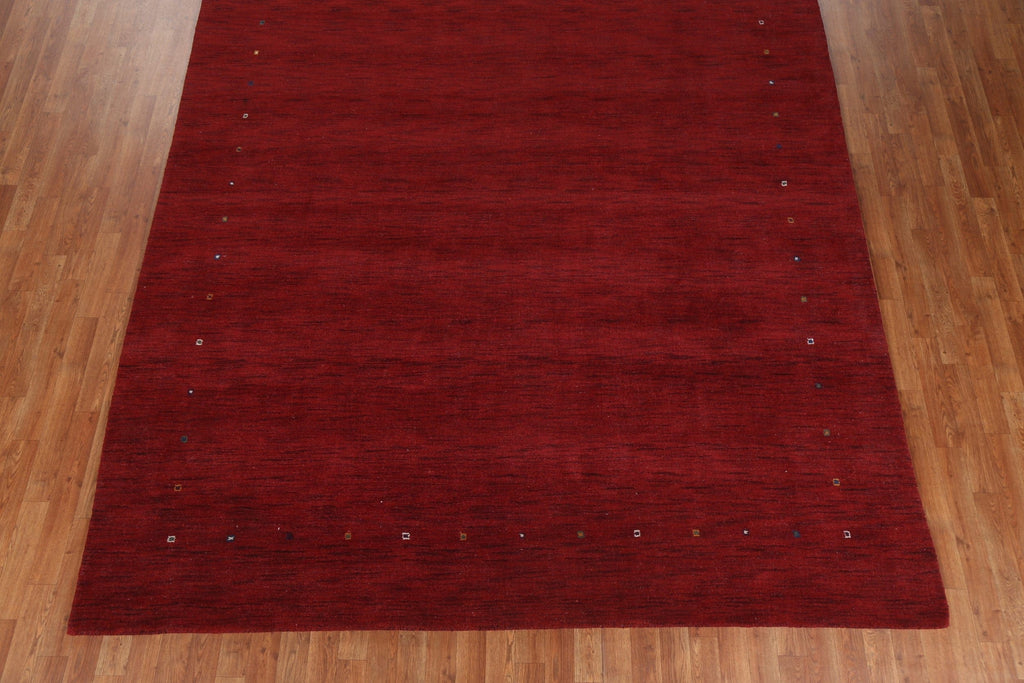 Red Wool Gabbeh Oriental Area Rug 8x12