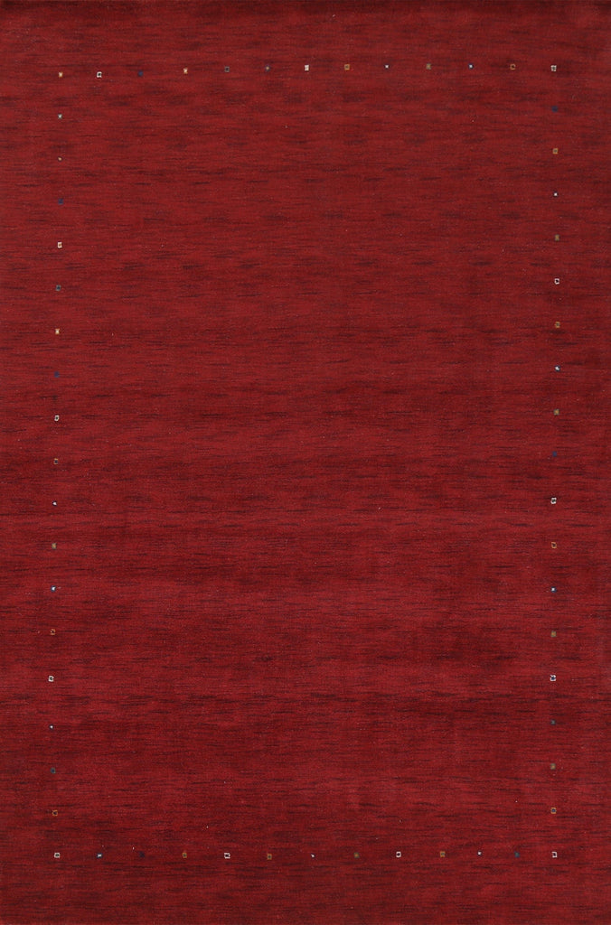 Red Wool Gabbeh Oriental Area Rug 8x12